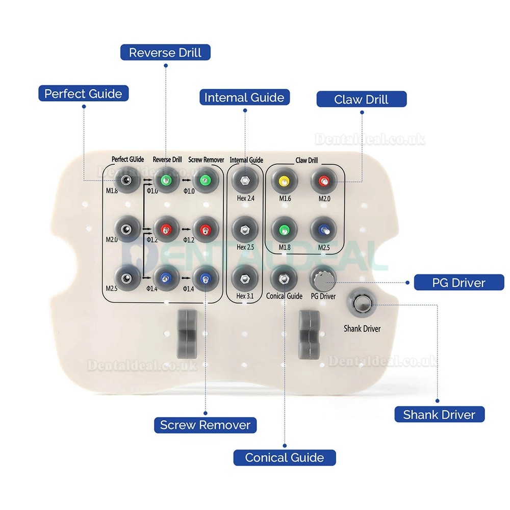 Universal Dental Implant Broken Screw Extraction Removal Kit